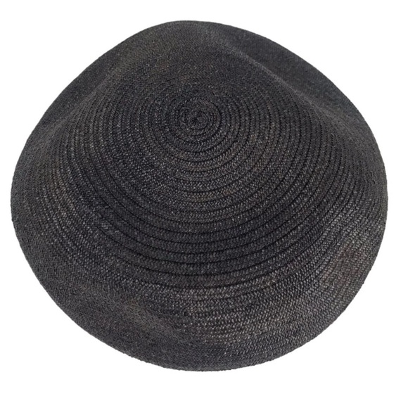 1940s BONWIT TELLER JEAN BARTHET STRAW HAT THE NEWS BOY WITH FLOWER FRENCH MADE main image 5